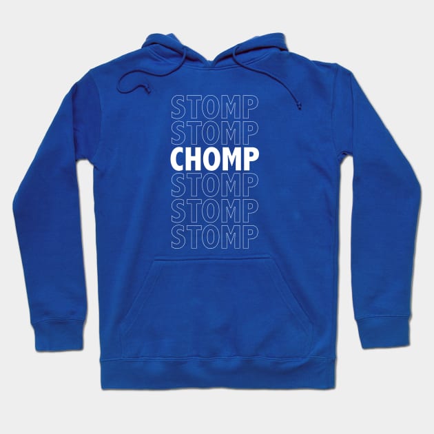 Stomp Stomp Chomp - Dinosaurs Walk Amongst Us Hoodie by Shirt for Brains